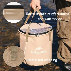 Seau pliable NATUREHIKE - Léger, pliable, multi-usage